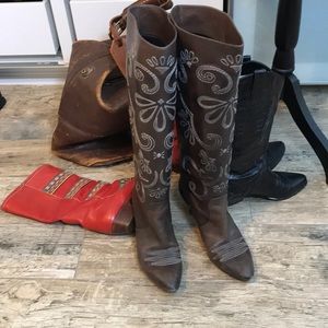 Bottega Veneta Tall Leather Boots 39/9 Italy